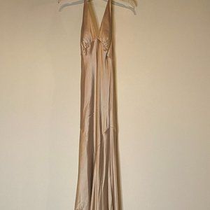 Vintage Gold Evening Gown